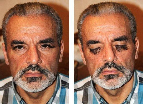 自稱擁有世界上最長睫毛的男子