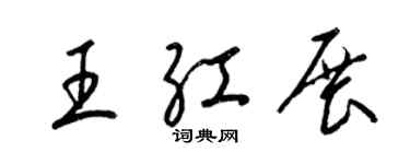 梁錦英王紅展草書個性簽名怎么寫