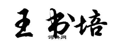 胡問遂王書培行書個性簽名怎么寫