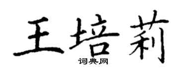 丁謙王培莉楷書個性簽名怎么寫