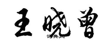 胡問遂王曉曾行書個性簽名怎么寫