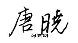 王正良唐曉行書個性簽名怎么寫