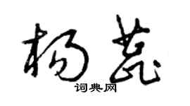 曾慶福楊蕊草書個性簽名怎么寫