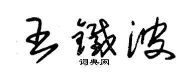 朱錫榮王鐵波草書個性簽名怎么寫