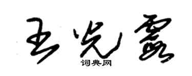 朱錫榮王光霞草書個性簽名怎么寫