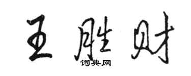 駱恆光王勝財行書個性簽名怎么寫