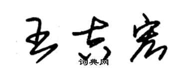 朱錫榮王吉宏草書個性簽名怎么寫