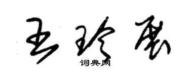 朱錫榮王玲展草書個性簽名怎么寫