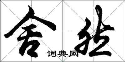 胡問遂舍然行書怎么寫