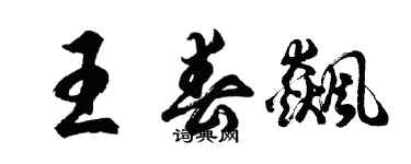 胡問遂王春飆行書個性簽名怎么寫