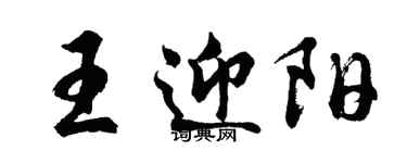 胡問遂王迎陽行書個性簽名怎么寫