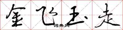曾慶福金飛玉走行書怎么寫