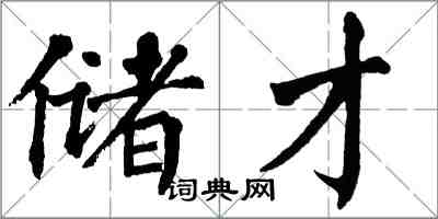 翁闓運儲才楷書怎么寫