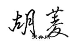 駱恆光胡菱行書個性簽名怎么寫