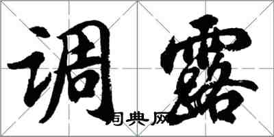 胡問遂調露行書怎么寫