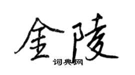 王正良金陵行書個性簽名怎么寫