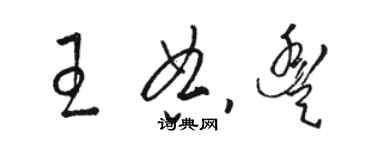 駱恆光王典豐草書個性簽名怎么寫