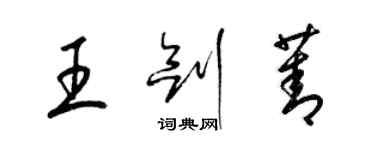 梁錦英王劍菁草書個性簽名怎么寫