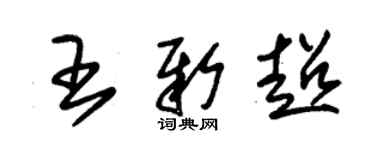 朱錫榮王新超草書個性簽名怎么寫