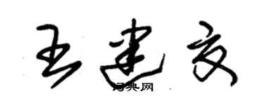 朱錫榮王建夏草書個性簽名怎么寫