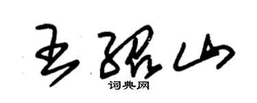 朱錫榮王紹山草書個性簽名怎么寫