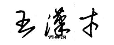 朱錫榮王漢才草書個性簽名怎么寫