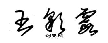 朱錫榮王彩霞草書個性簽名怎么寫