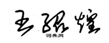 朱錫榮王紹煌草書個性簽名怎么寫