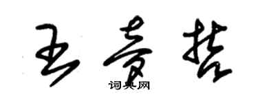 朱錫榮王夢哲草書個性簽名怎么寫