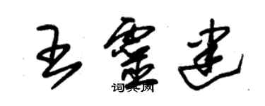 朱錫榮王靈建草書個性簽名怎么寫