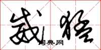 朱錫榮威猛草書怎么寫