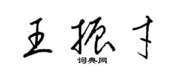 梁錦英王振才草書個性簽名怎么寫