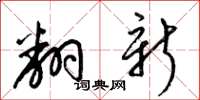 梁錦英翻新草書怎么寫