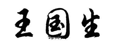 胡問遂王國生行書個性簽名怎么寫