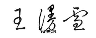 駱恆光王漫雪草書個性簽名怎么寫