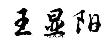 胡問遂王顯陽行書個性簽名怎么寫