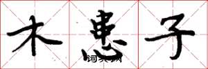 周炳元木患子楷書怎么寫