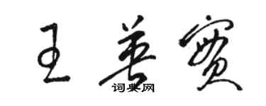 駱恆光王英實草書個性簽名怎么寫