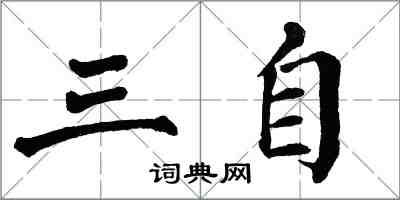 翁闓運三自楷書怎么寫