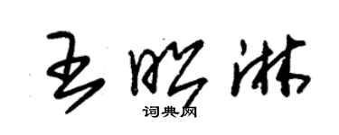 朱錫榮王昭淋草書個性簽名怎么寫