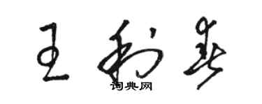 駱恆光王利春草書個性簽名怎么寫