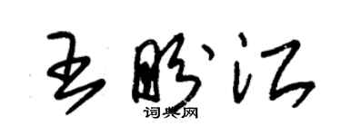 朱錫榮王盼江草書個性簽名怎么寫