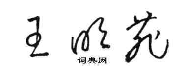 駱恆光王明菲草書個性簽名怎么寫