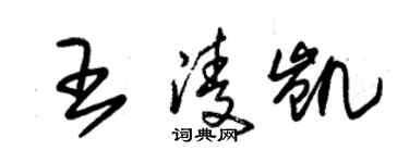 朱錫榮王凌凱草書個性簽名怎么寫