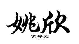 胡問遂姚欣行書個性簽名怎么寫