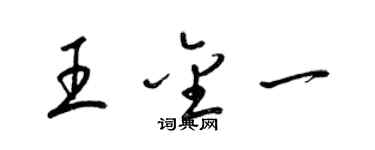 梁錦英王金一草書個性簽名怎么寫