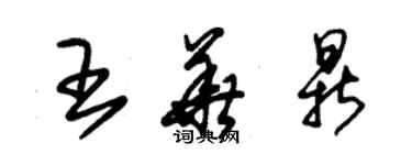 朱錫榮王華鼎草書個性簽名怎么寫