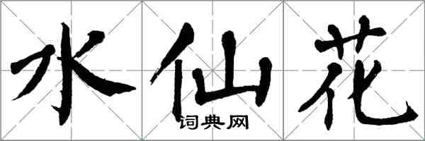 翁闓運水仙花楷書怎么寫