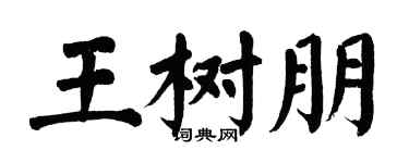 翁闓運王樹朋楷書個性簽名怎么寫