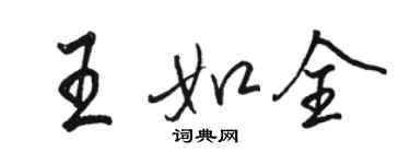 駱恆光王如全行書個性簽名怎么寫